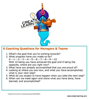 6 coaching questions for teams Create-Learning Team Building and Leadership, inc