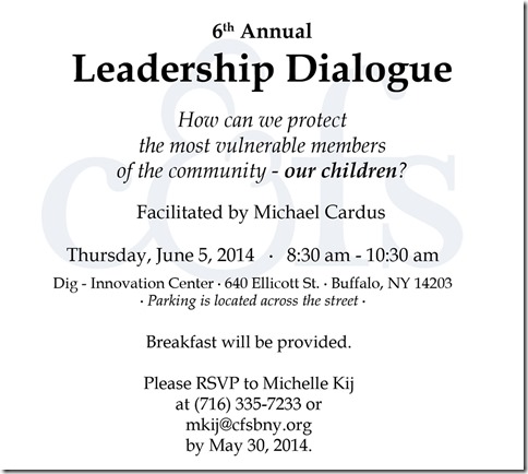 Leadership Dialog Child and Family Services