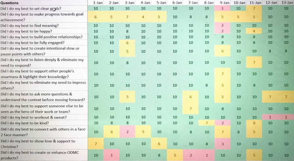 leadership behavior assessment excel