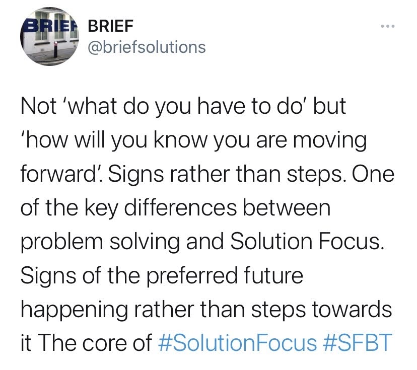 solution-focus questions to make change better