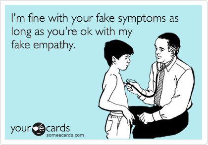 fake empathy and accepting the person